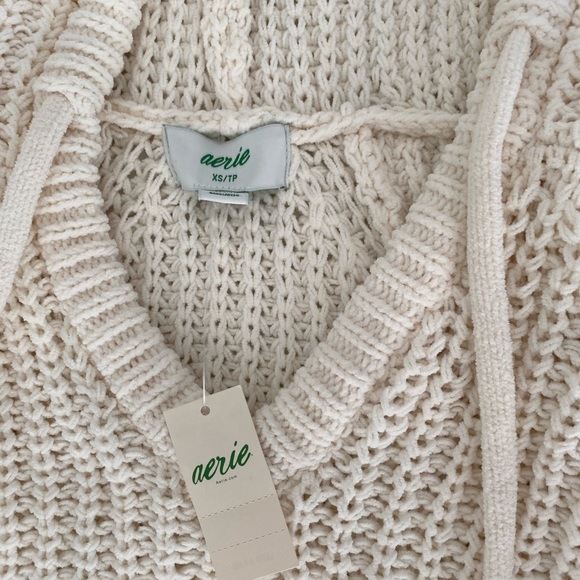 Aerie Ribbed Chenille Hoodie Never Worn 